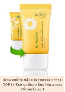 Kem chống nắng Innisfree Perfect UV Protection Cream triple care SPF 50+ PA+++