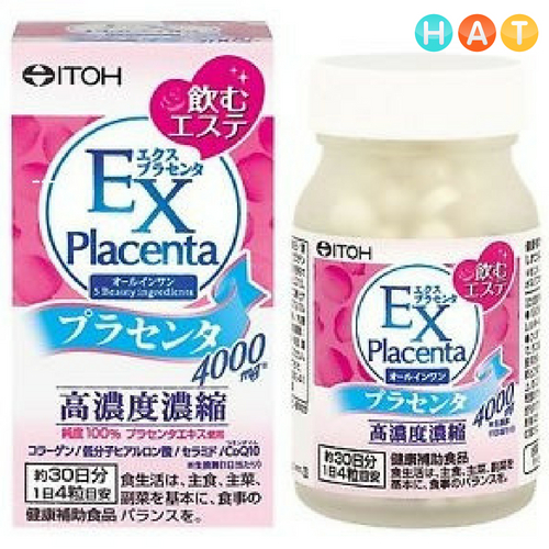 Collagen Nhật Bản Dạng Viên Uống EX-Placenta Grain Type 120 Viên